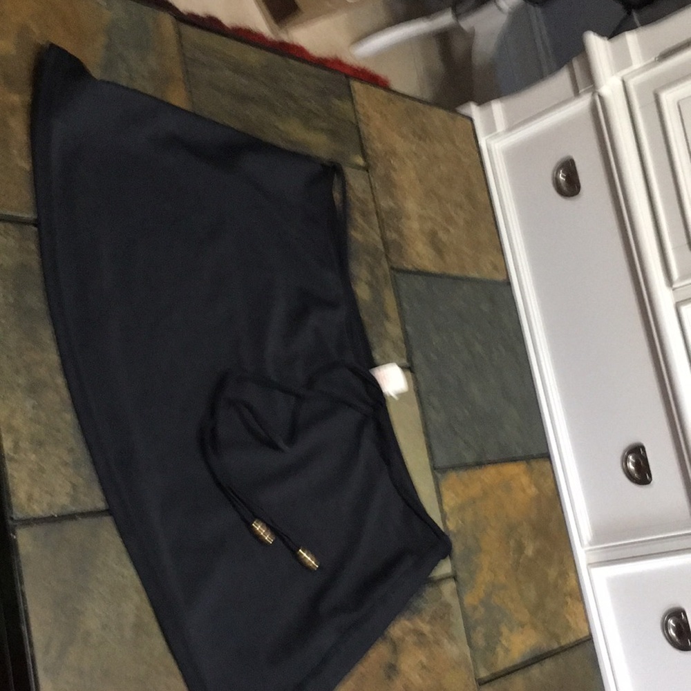 Nygard Collection black mini skirt/swim cover-up. Vintage